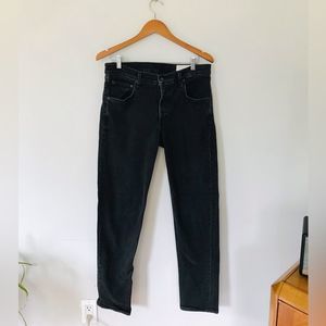 Rag & Bone | standard issue straight leg black denim jeans